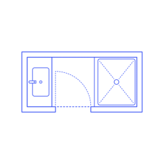 Layouts Bathrooms Half Shower Sink 2 Wall Drawing Svg Vector, Free Vectors File